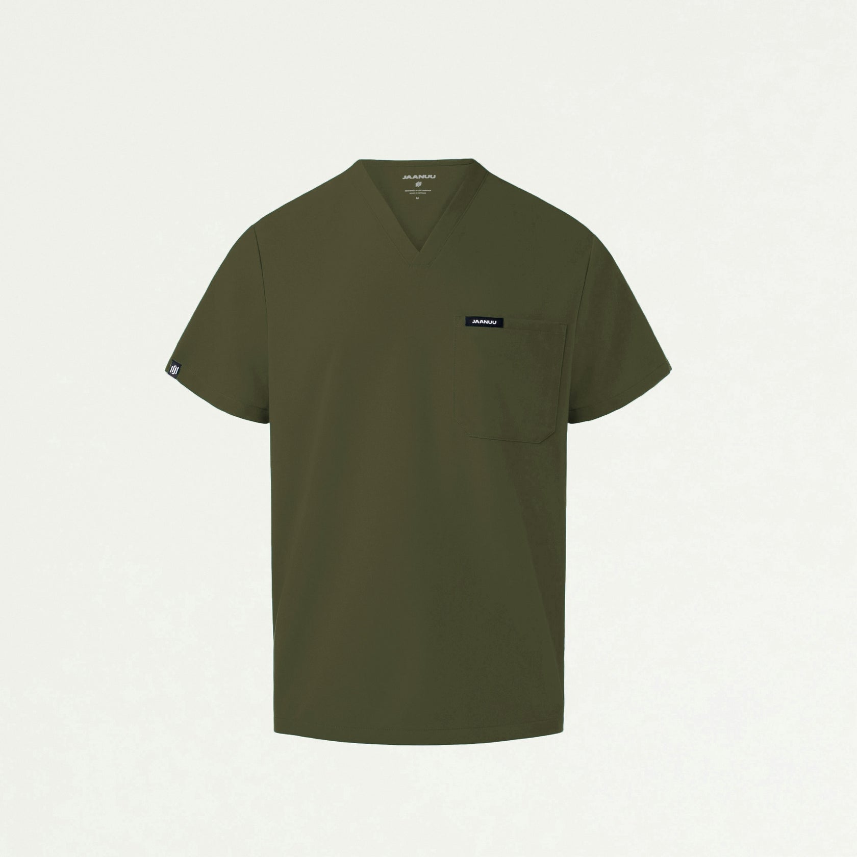 Holmes Everyday 1-Pocket Scrub Top - Olive - MEN'S TOPS - Jaanuu