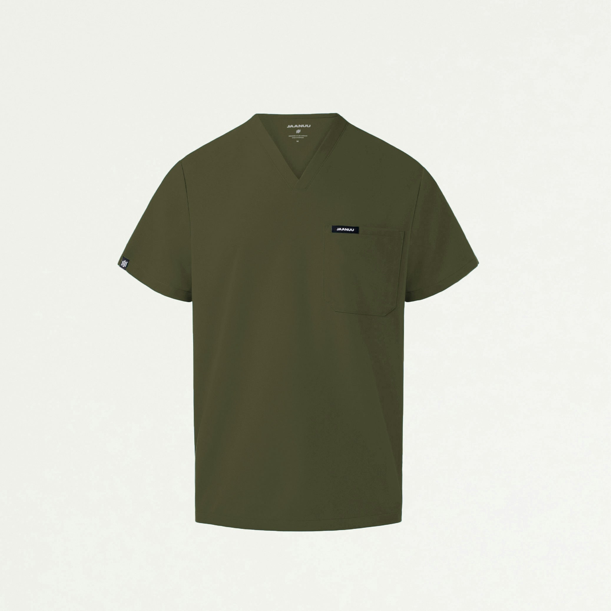 Holmes Everyday 1-Pocket Scrub Top - Olive - MEN'S TOPS - Jaanuu