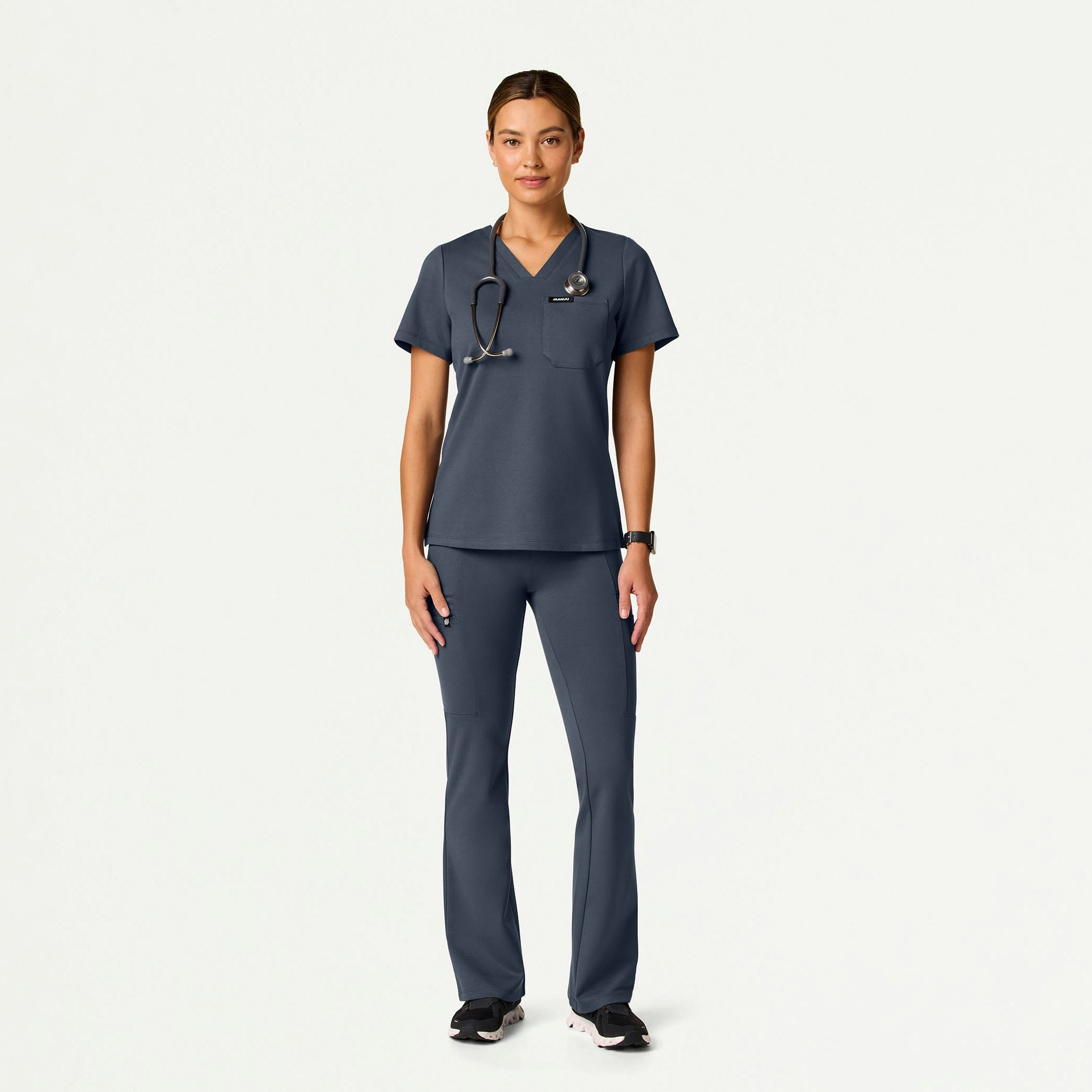 The Davy Essential Scrub Set - Carbon Gray