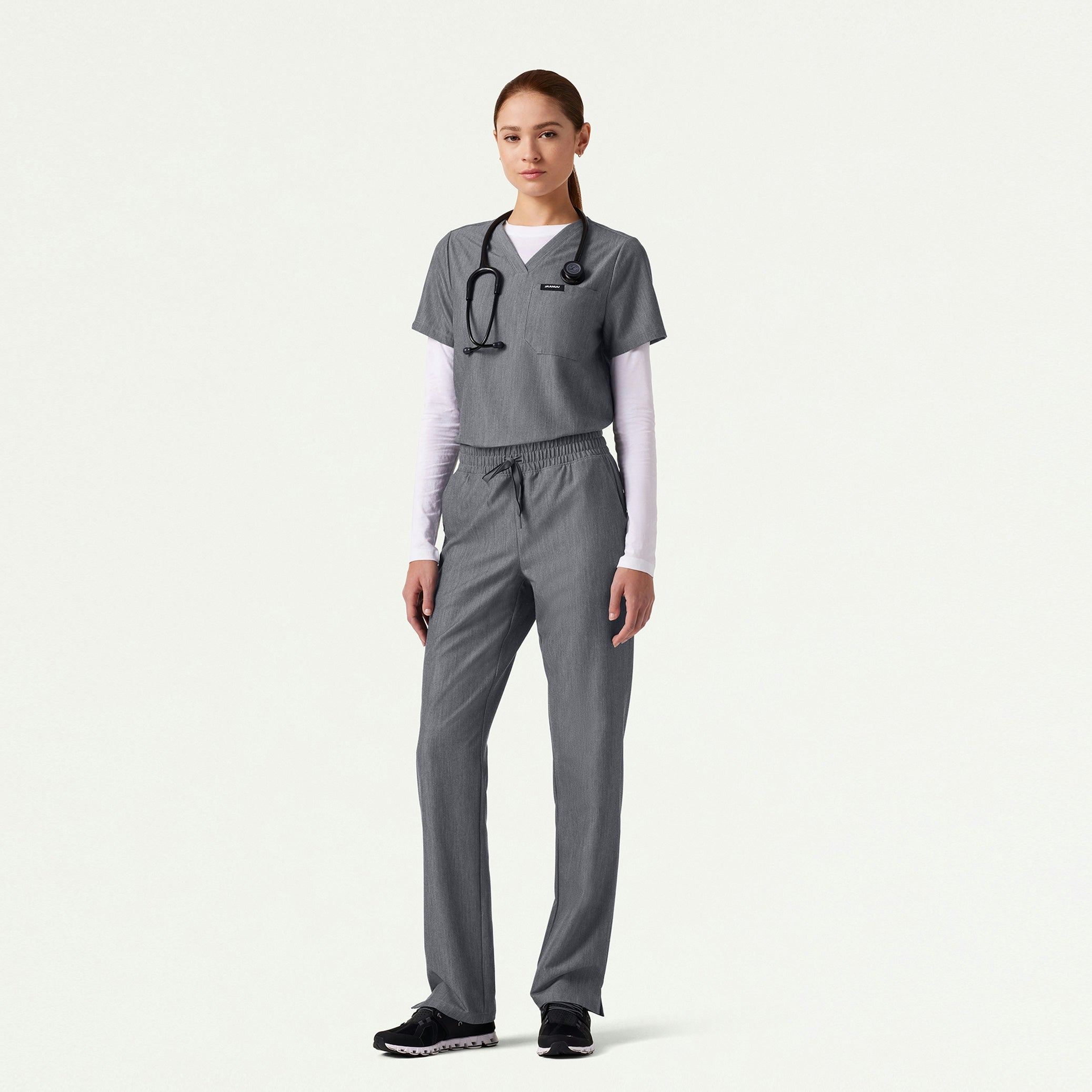 The Yuri Underscrub Set - Heather Gray