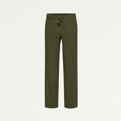 Xenos Essential Knit-Waist Scrub Pant - Olive - WOMEN'S PANTS - Jaanuu