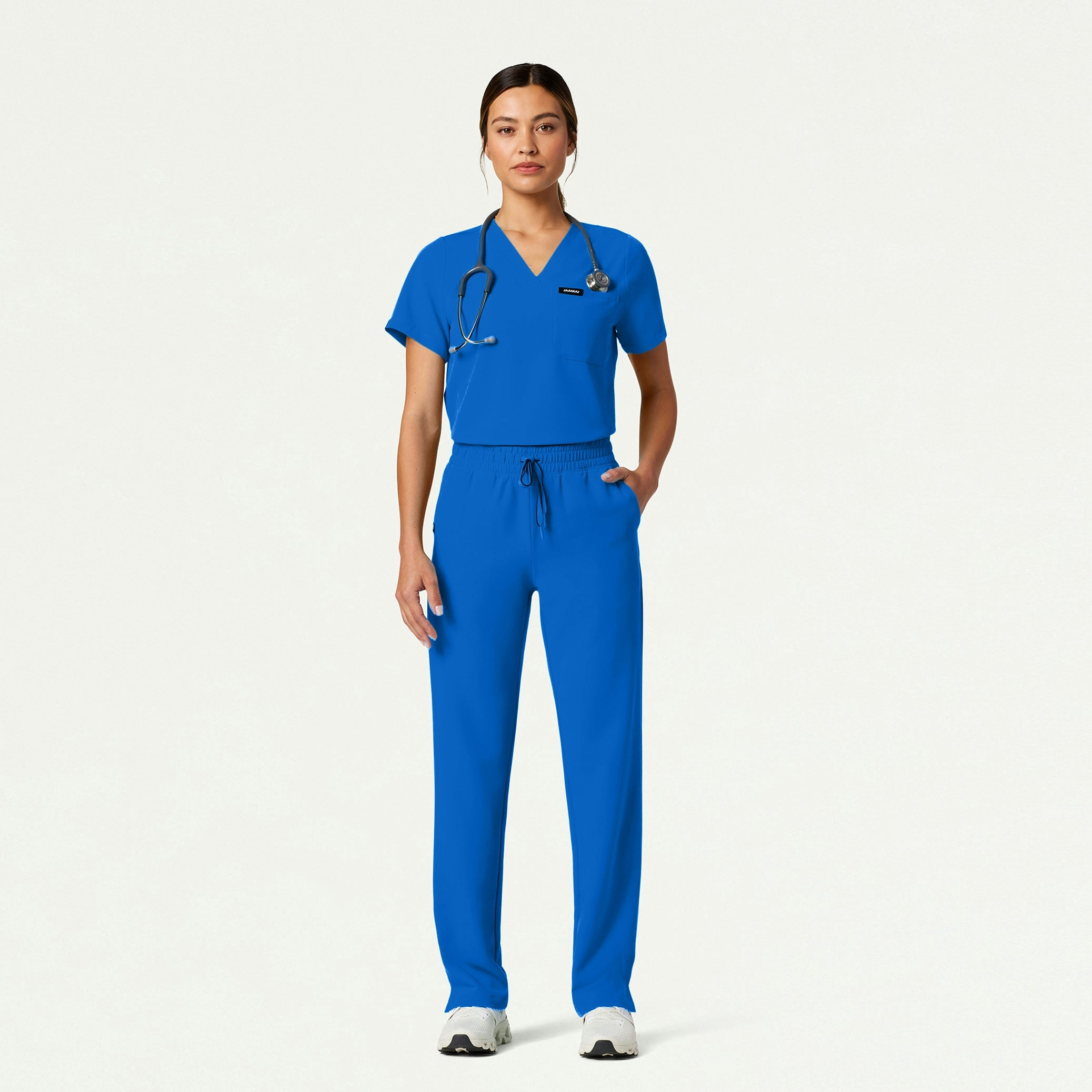 The Emma Essential Scrub Set - Royal Blue