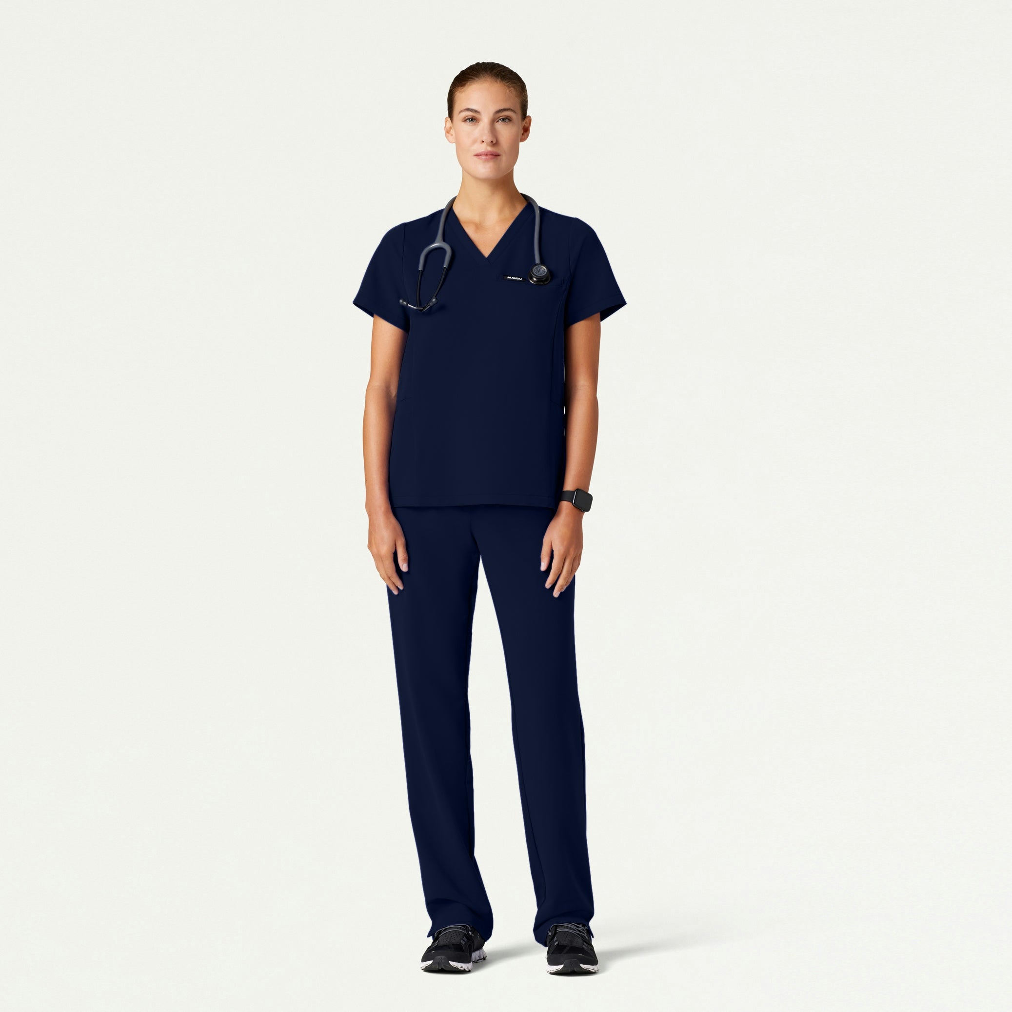 The Bravais Essential Scrub Set - Heather Gray