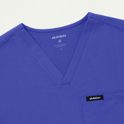 Holmes Everyday 1-Pocket Scrub Top - Moon Blue - MEN'S TOPS - Jaanuu