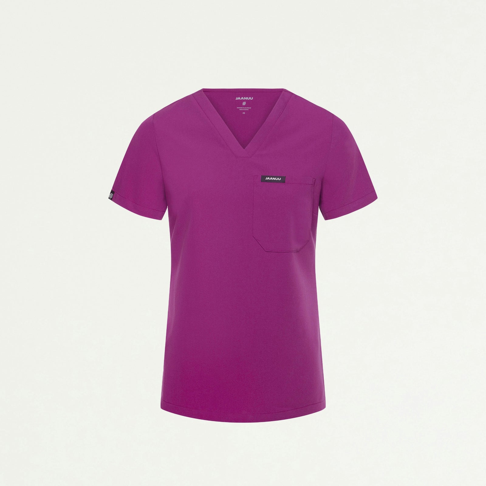 Rhena Slim Essential 1-Pocket Scrub Top - Vivid Purple - WOMEN'S TOPS - Jaanuu