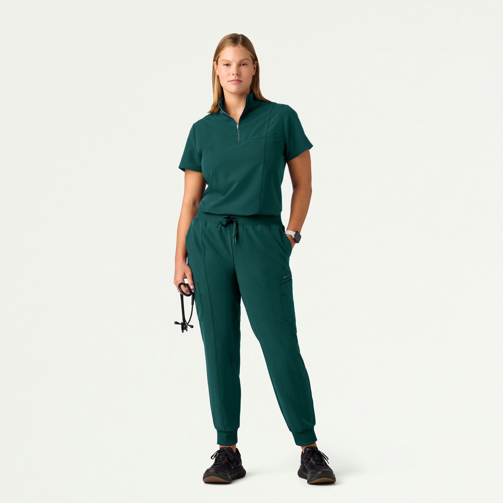 Liv Skinny 8-Pocket Scrub Jogger - Midnight Green - WOMEN'S PANTS - Jaanuu