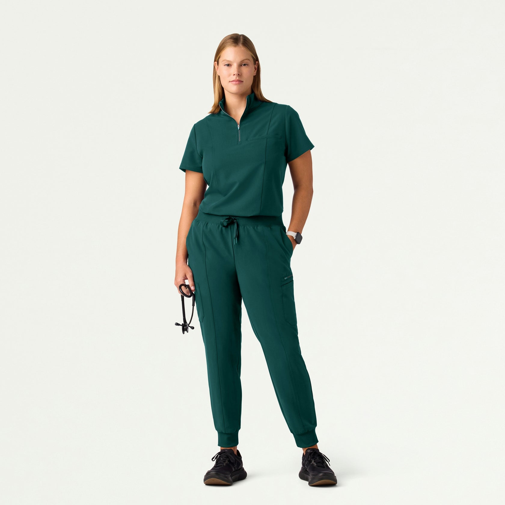 Liv Skinny 8-Pocket Scrub Jogger - Midnight Green - WOMEN'S PANTS - Jaanuu