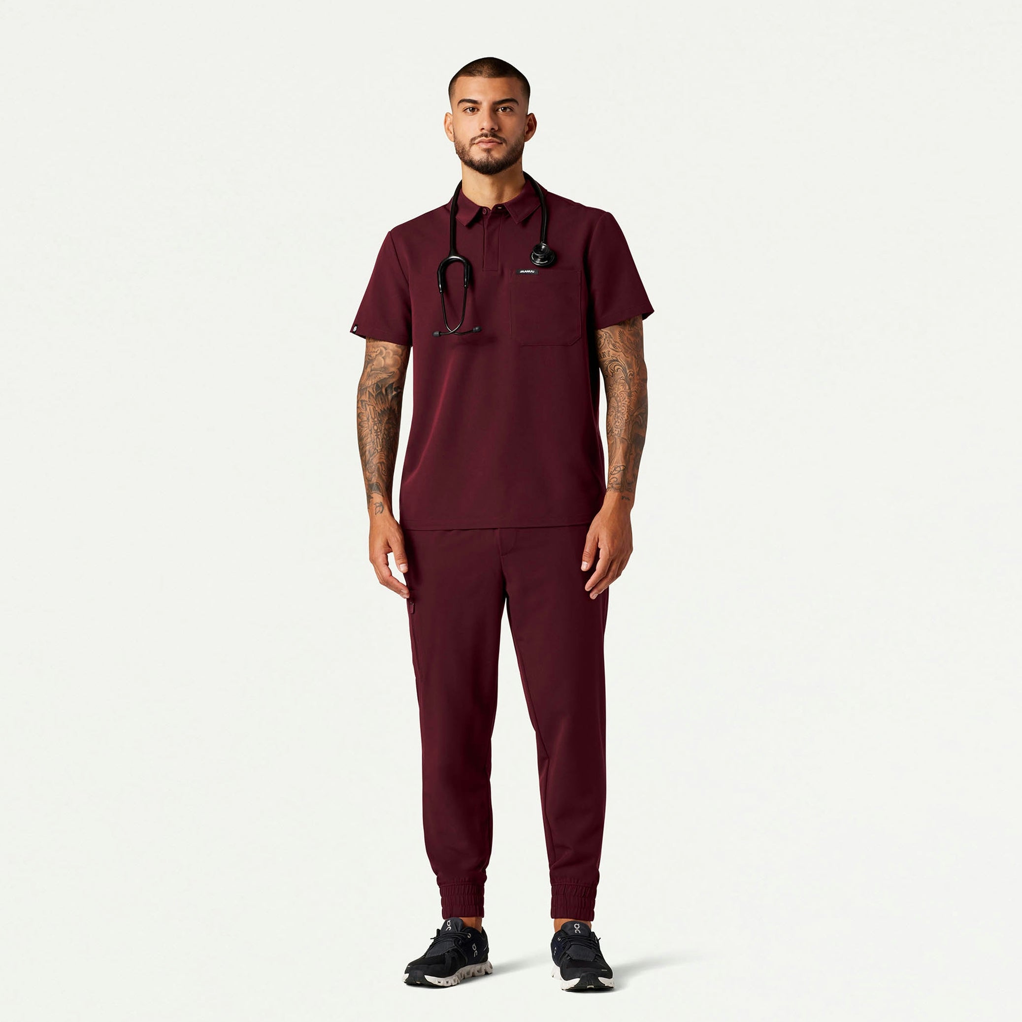The Bentham Essential Scrub Set - Burgundy