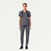 Cesi Slim ULTRAsoft Scrub Top - Black