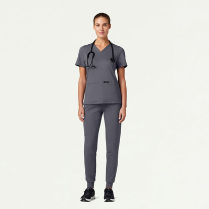 The Newland Essential Scrub Set - Heather Gray