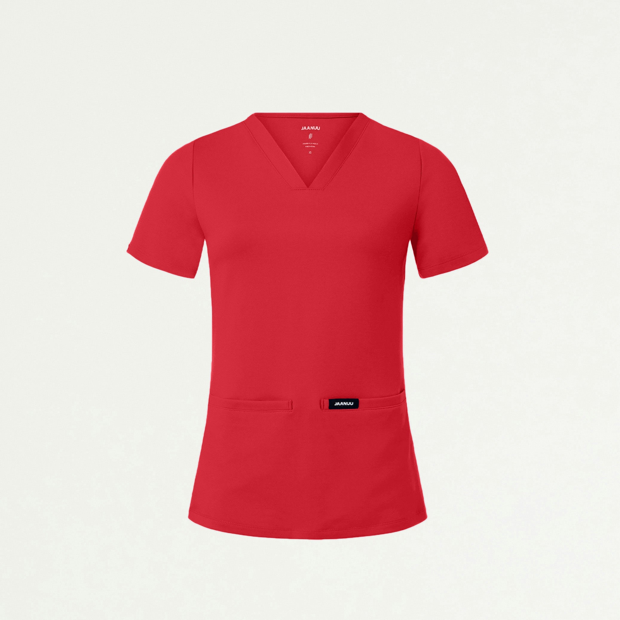 Cesi Slim ULTRAsoft Scrub Top - Brilliant Red - WOMEN'S TOPS - Jaanuu