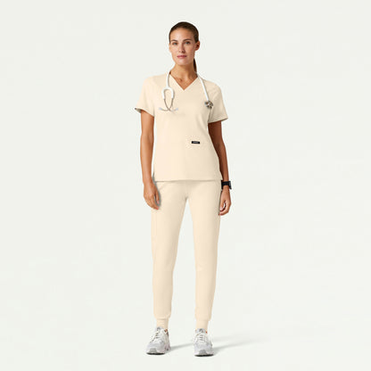 Rubi Slim ULTRAsoft Scrub Jogger - Sand - WOMEN'S PANTS - Jaanuu