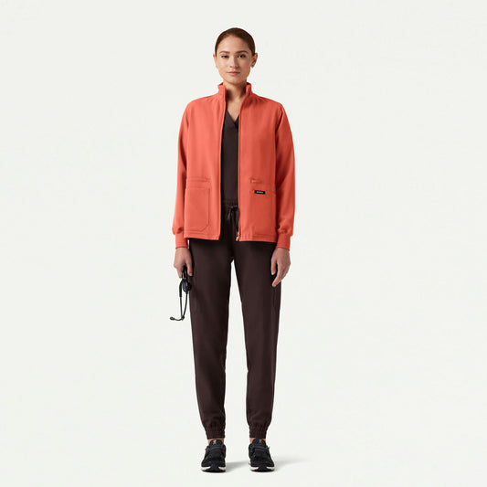 The Ryla Jacket Scrub Set - Espresso