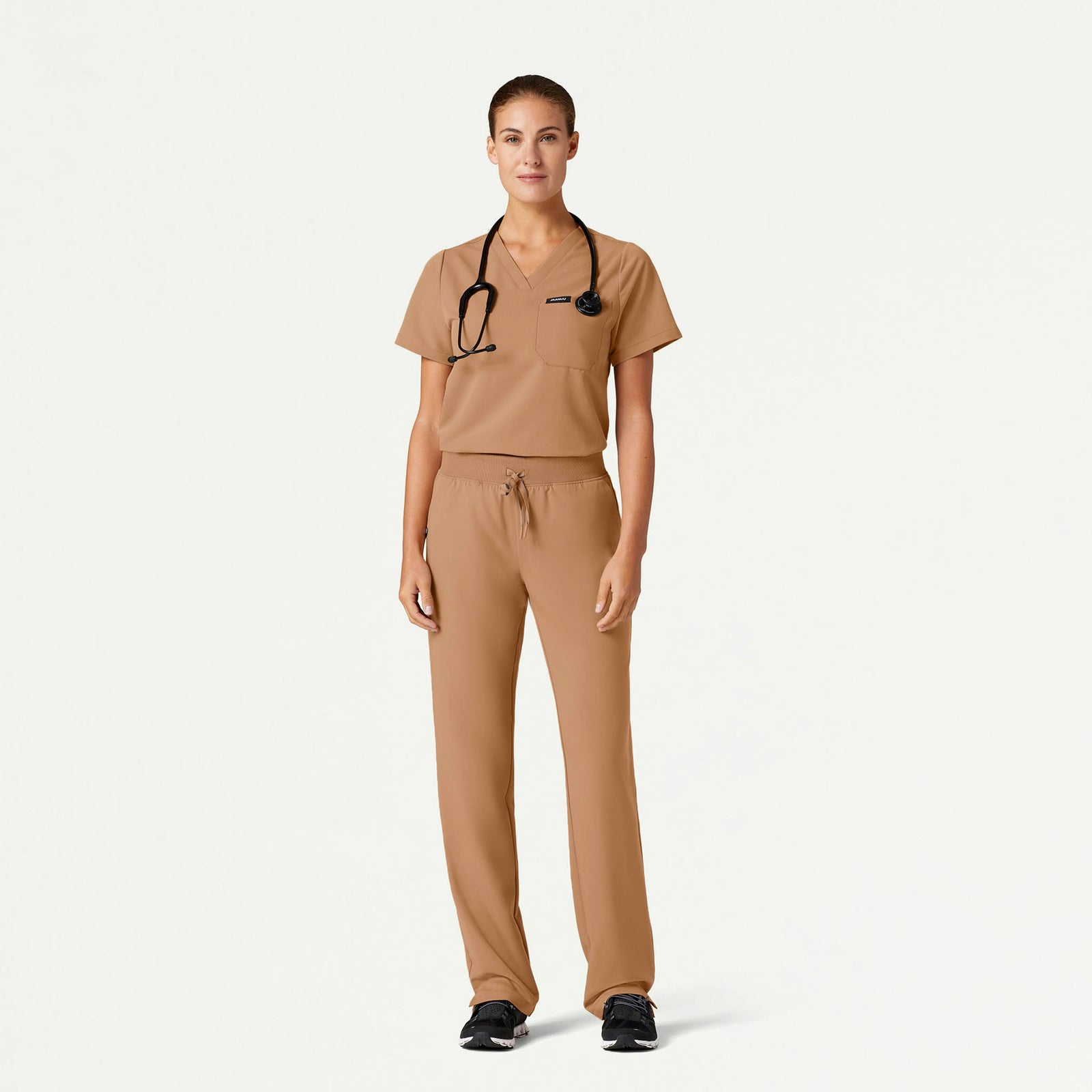 Xenos Essential Knit-Waist Scrub Pant - Trench - WOMEN'S PANTS - Jaanuu