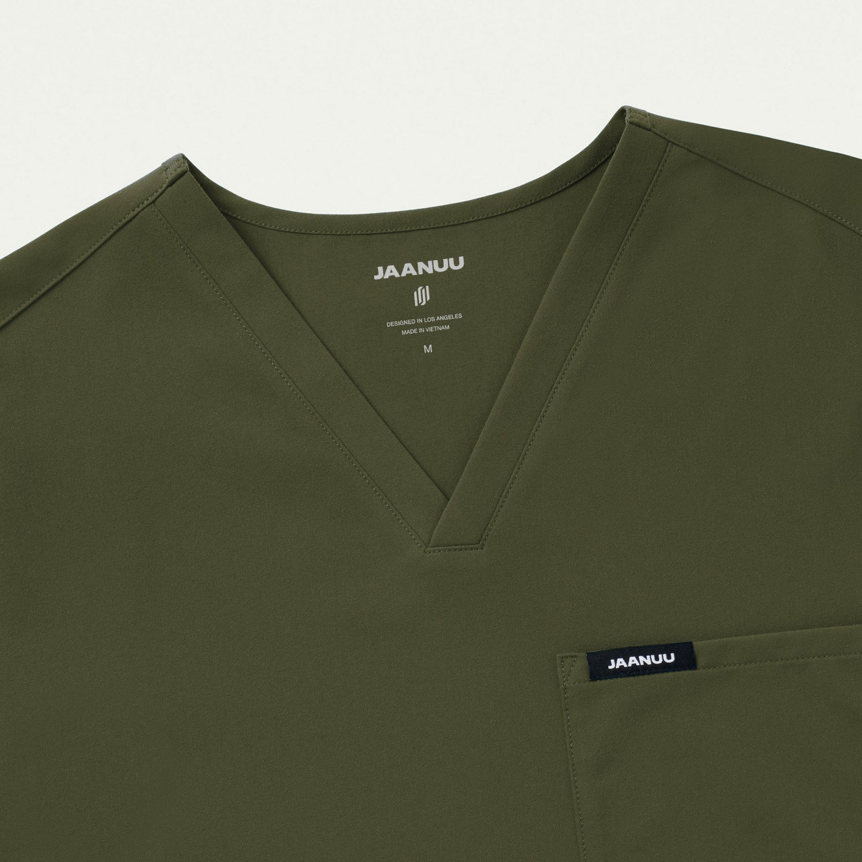Holmes Everyday 1-Pocket Scrub Top - Olive - MEN'S TOPS - Jaanuu