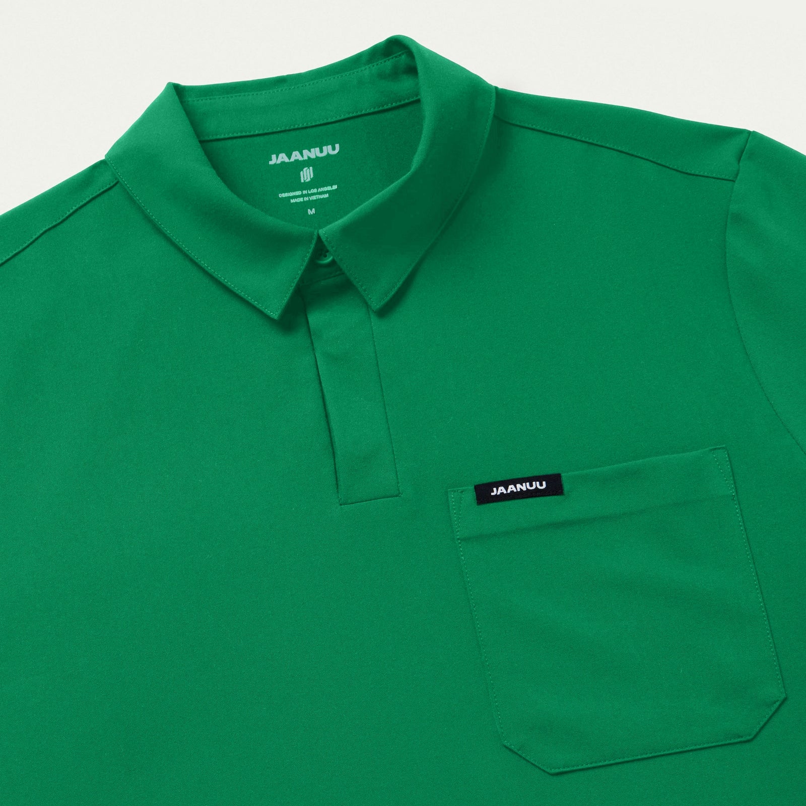 Axis Polo Scrub Top - Emerald Green - MEN'S TOPS - Jaanuu