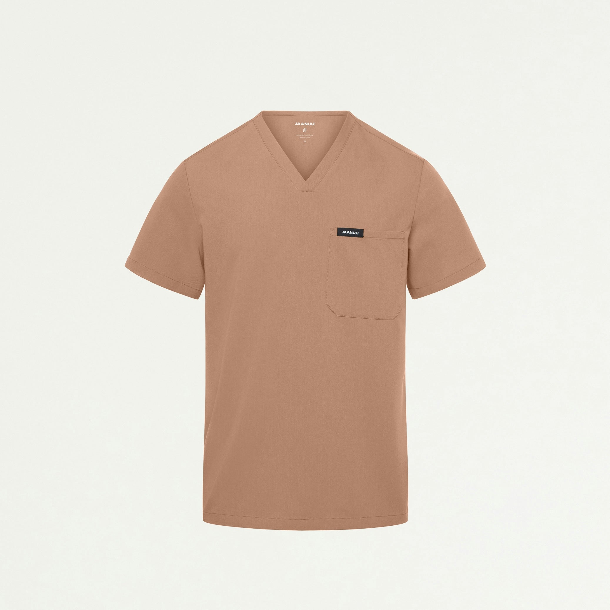 Holmes Everyday 1-Pocket Scrub Top - Clay - MEN'S TOPS - Jaanuu