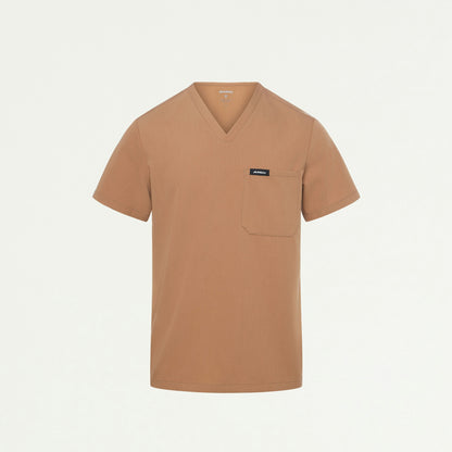 Holmes Everyday 1-Pocket Scrub Top - Trench - MEN'S TOPS - Jaanuu