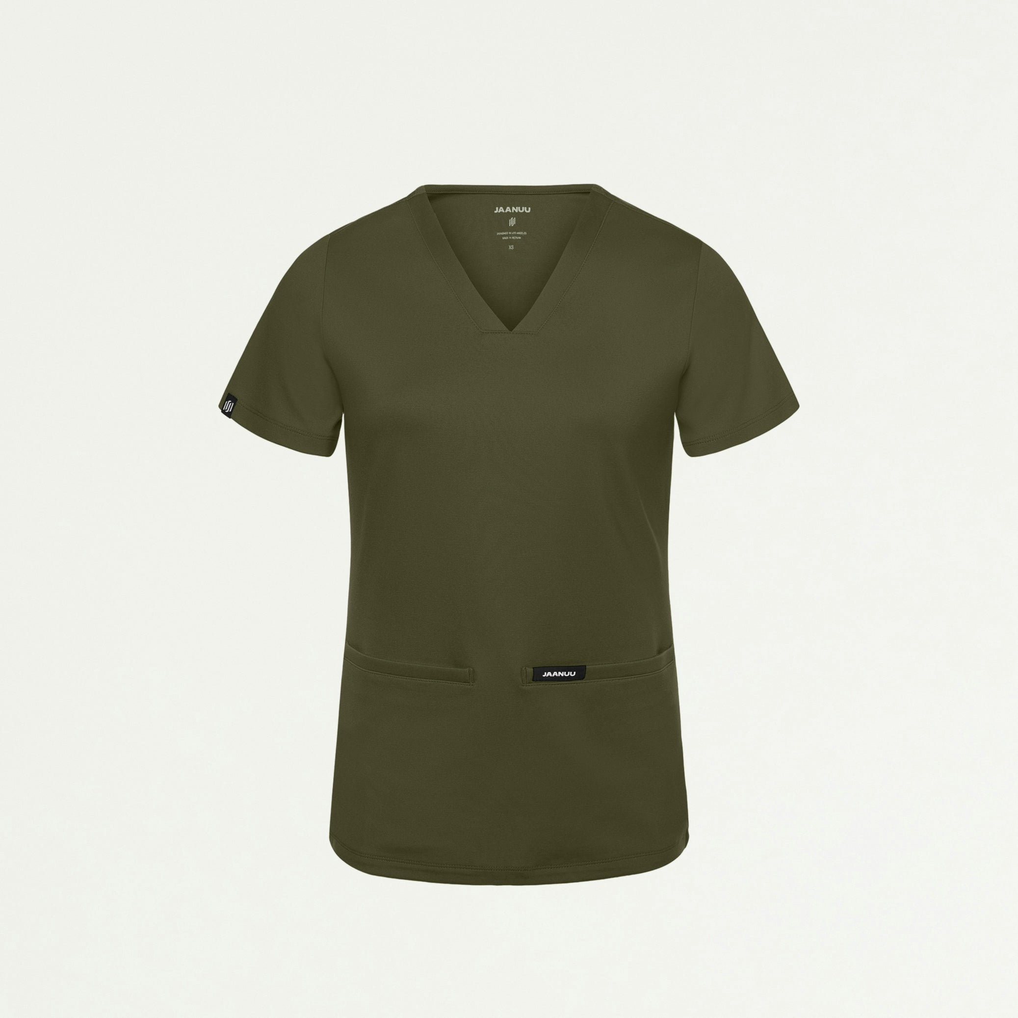 Cesi Slim ULTRAsoft Scrub Top - Olive - WOMEN'S TOPS - Jaanuu