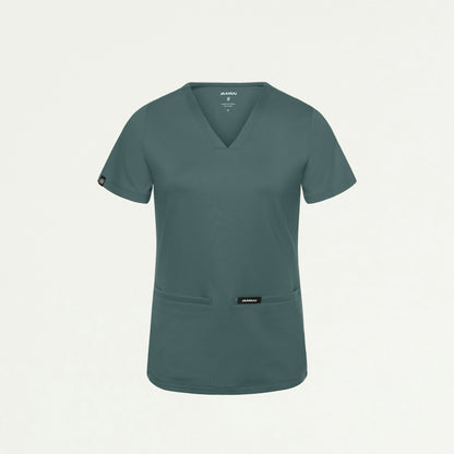 Cesi Slim ULTRAsoft Scrub Top - Alpine Green - WOMEN'S TOPS - Jaanuu
