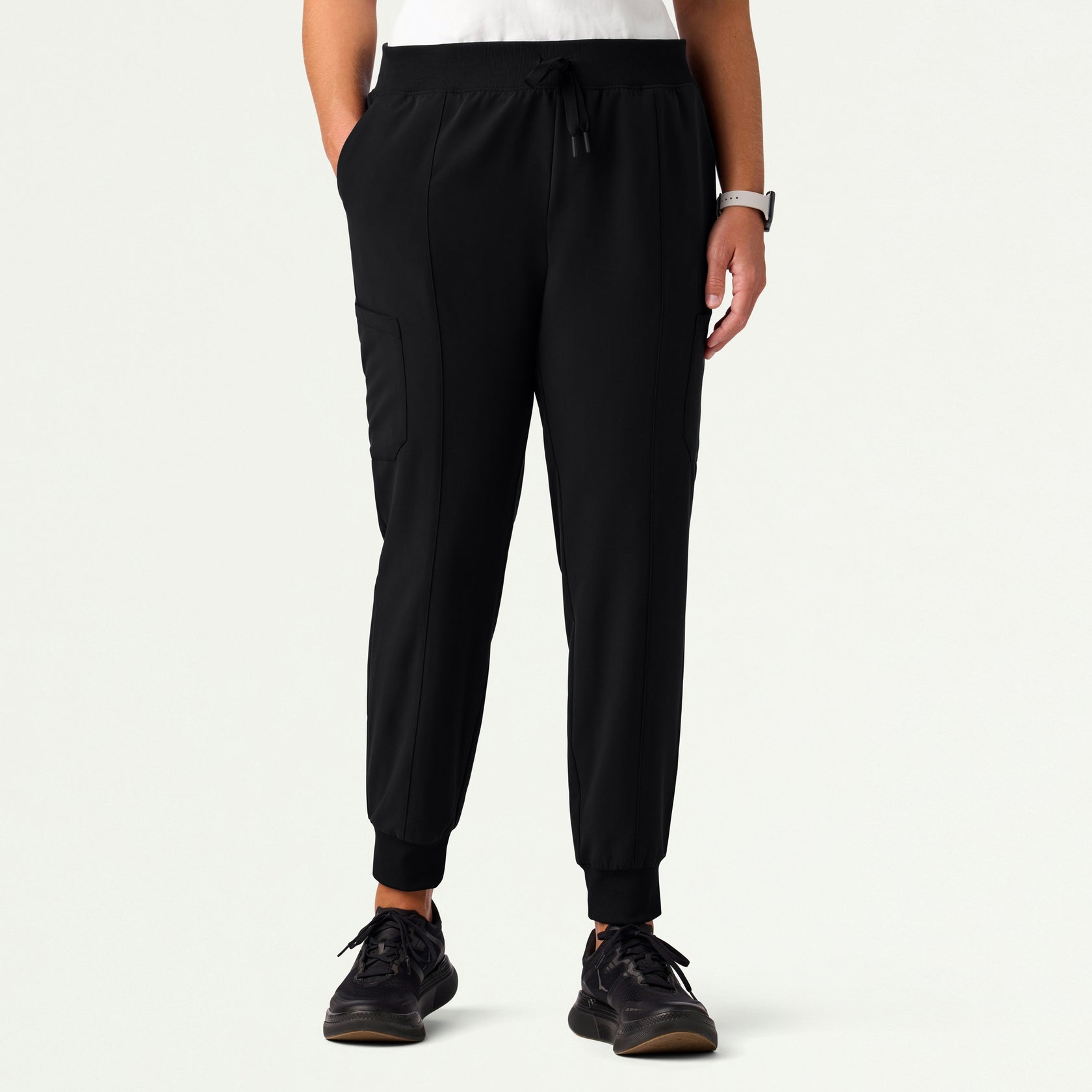 Liv Skinny 8-Pocket Scrub Jogger - Black - WOMEN'S PANTS - Jaanuu