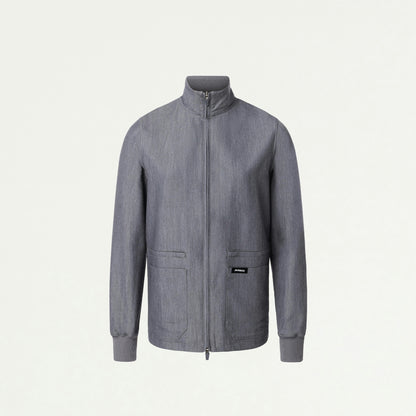 Ceri Essential 6-Pocket Scrub Jacket - Heather Gray - WOMEN'S JACKETS - Jaanuu