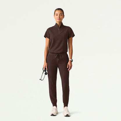 Liv Skinny 8-Pocket Scrub Jogger - Espresso - WOMEN'S PANTS - Jaanuu