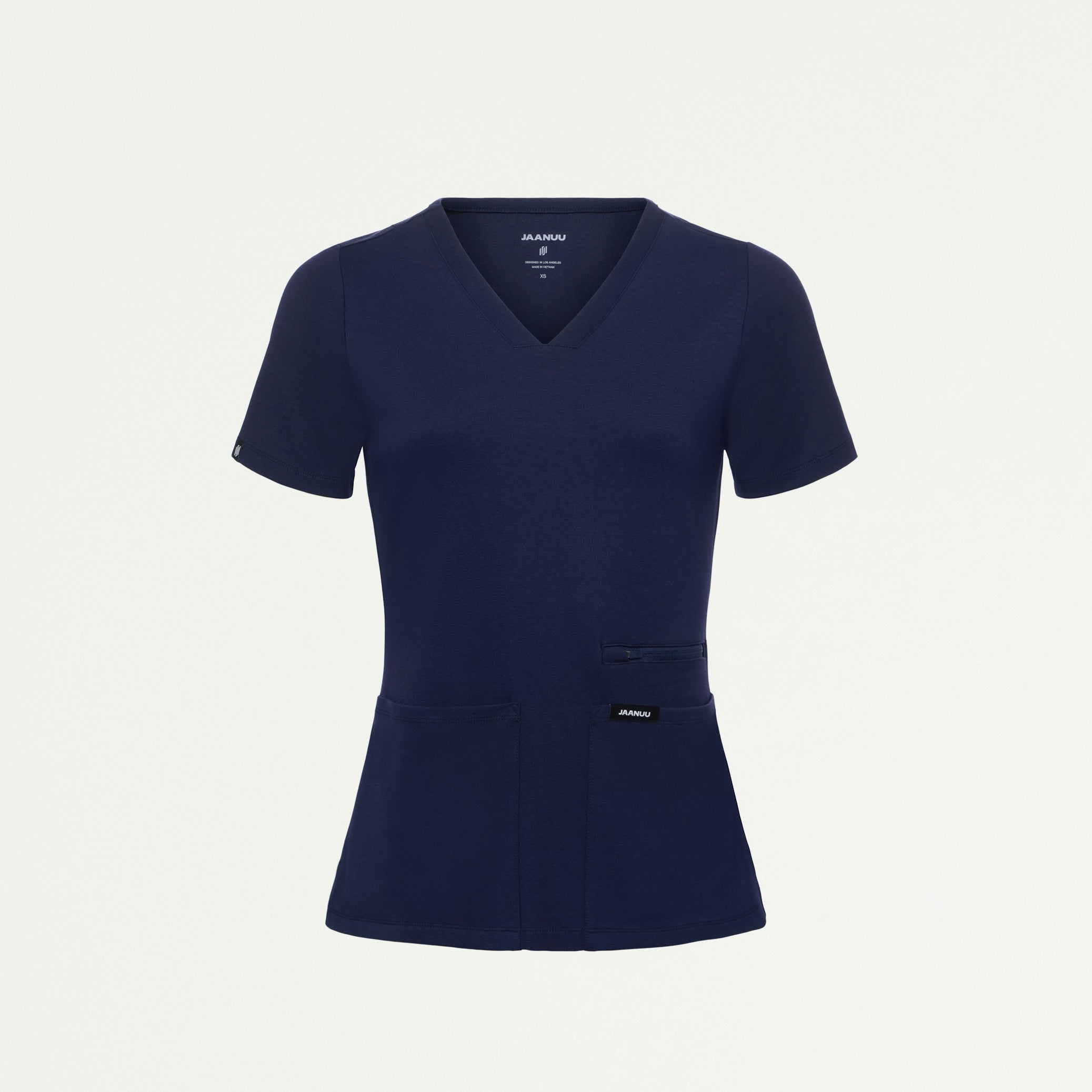 Kass Slim 4-Pocket ULTRAsoft Scrub Top - Midnight Navy - WOMEN'S TOPS - Jaanuu