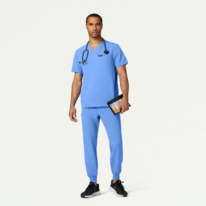 Osmo 8-Pocket Scrub Jogger - Ceil Blue - MEN'S PANTS - Jaanuu
