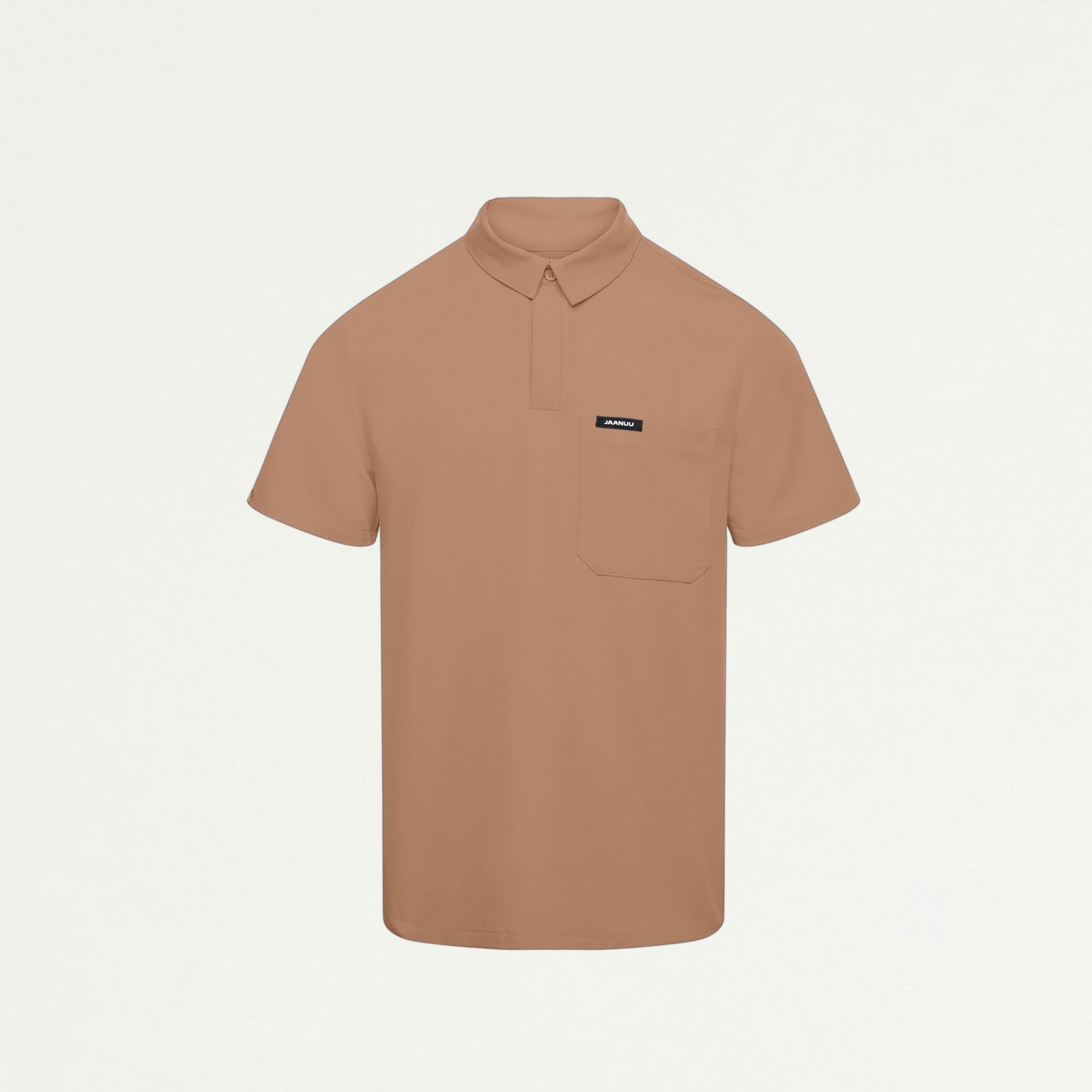 Axis Polo Scrub Top - Clay - MEN'S TOPS - Jaanuu