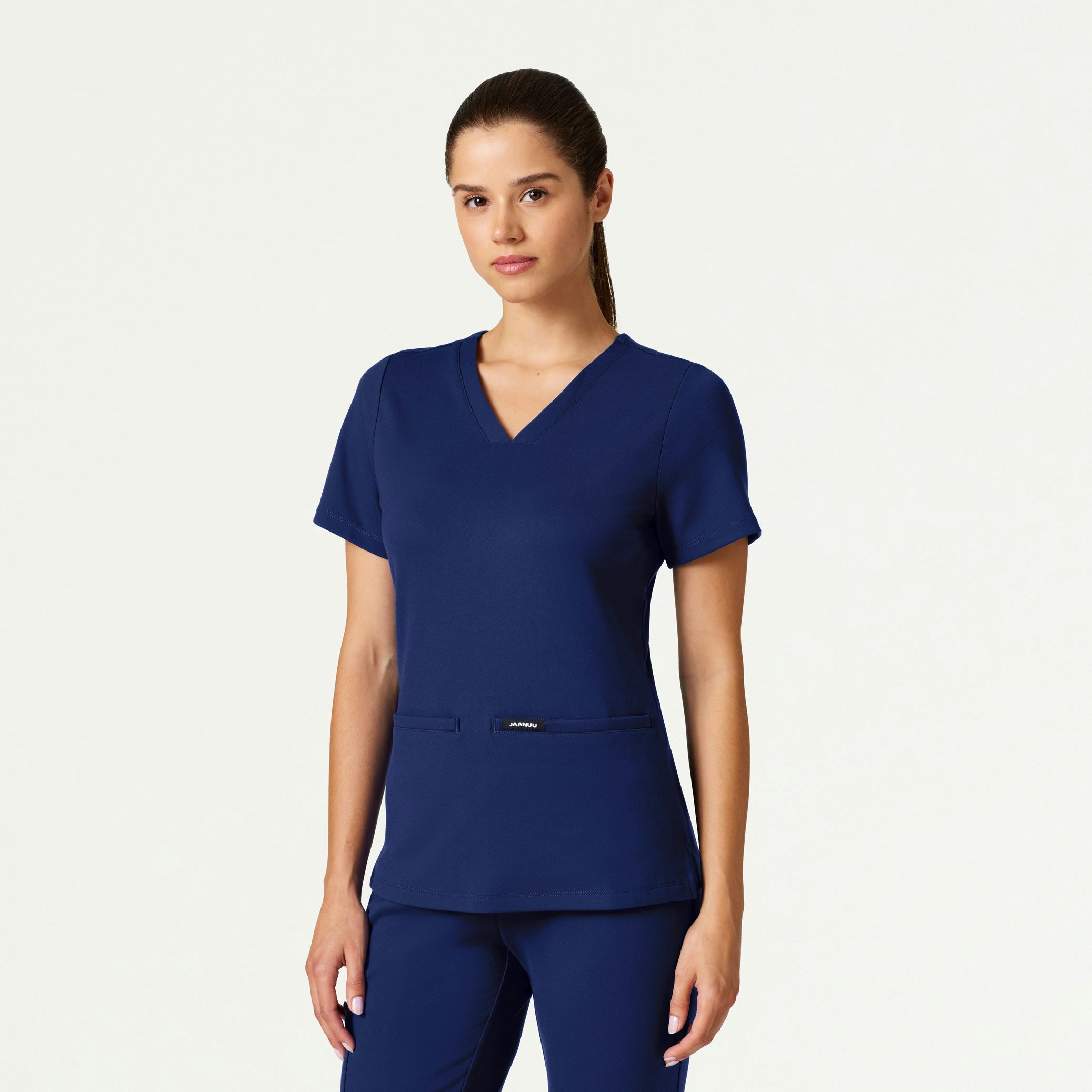 Cesi Slim ULTRAsoft Scrub Top - Navy Blue - WOMEN'S TOPS - Jaanuu