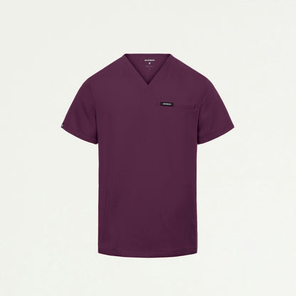 Platt 3-Pocket Scrub Top - Dark Amethyst - MEN'S TOPS - Jaanuu