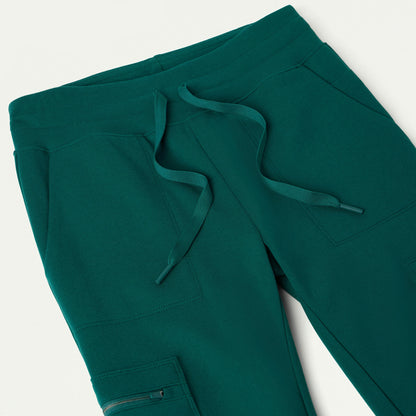 Abi 10-Pocket Skinny ULTRAsoft Scrub Jogger - Midnight Green - WOMEN'S PANTS - Jaanuu