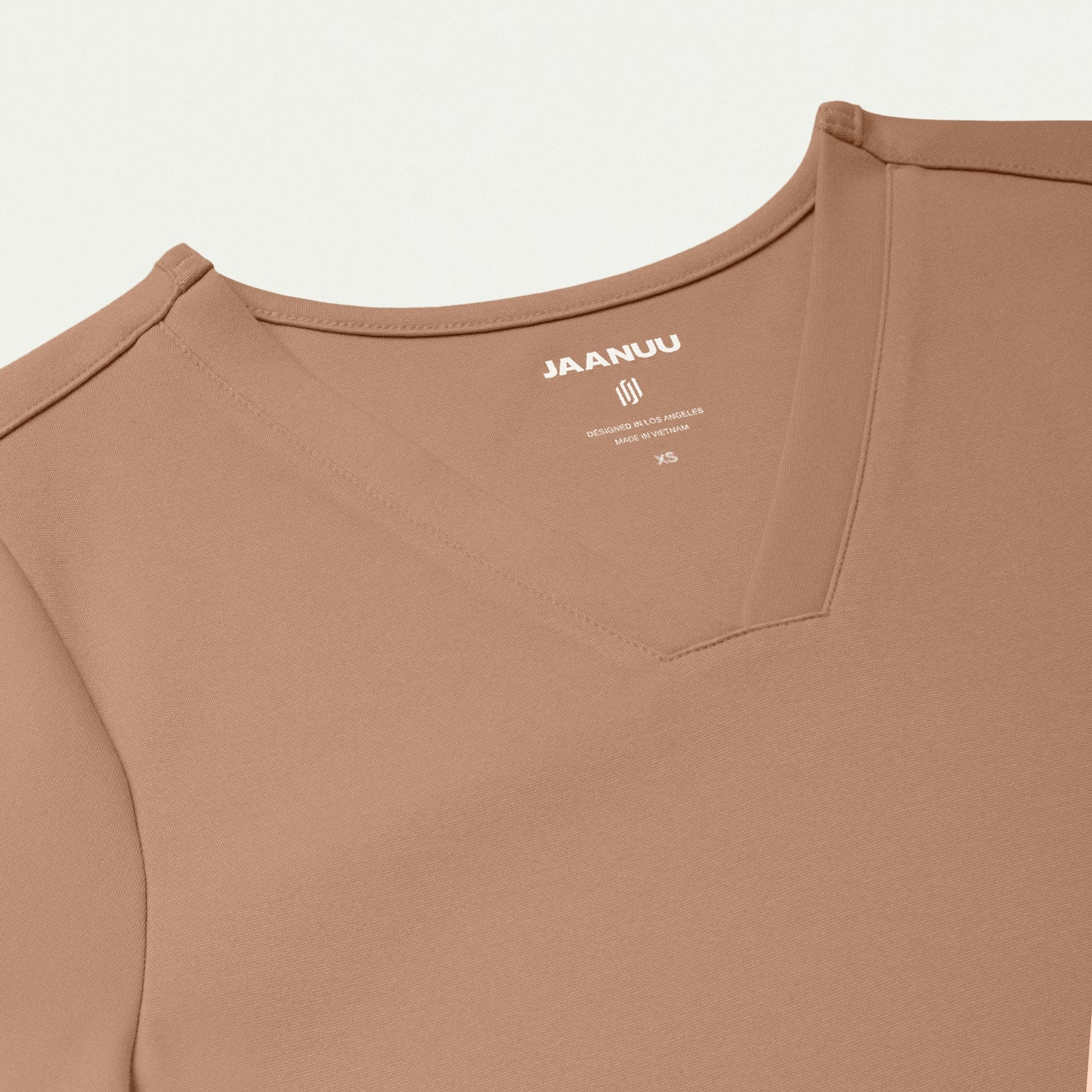 Cesi Slim ULTRAsoft Scrub Top - Clay - WOMEN'S TOPS - Jaanuu