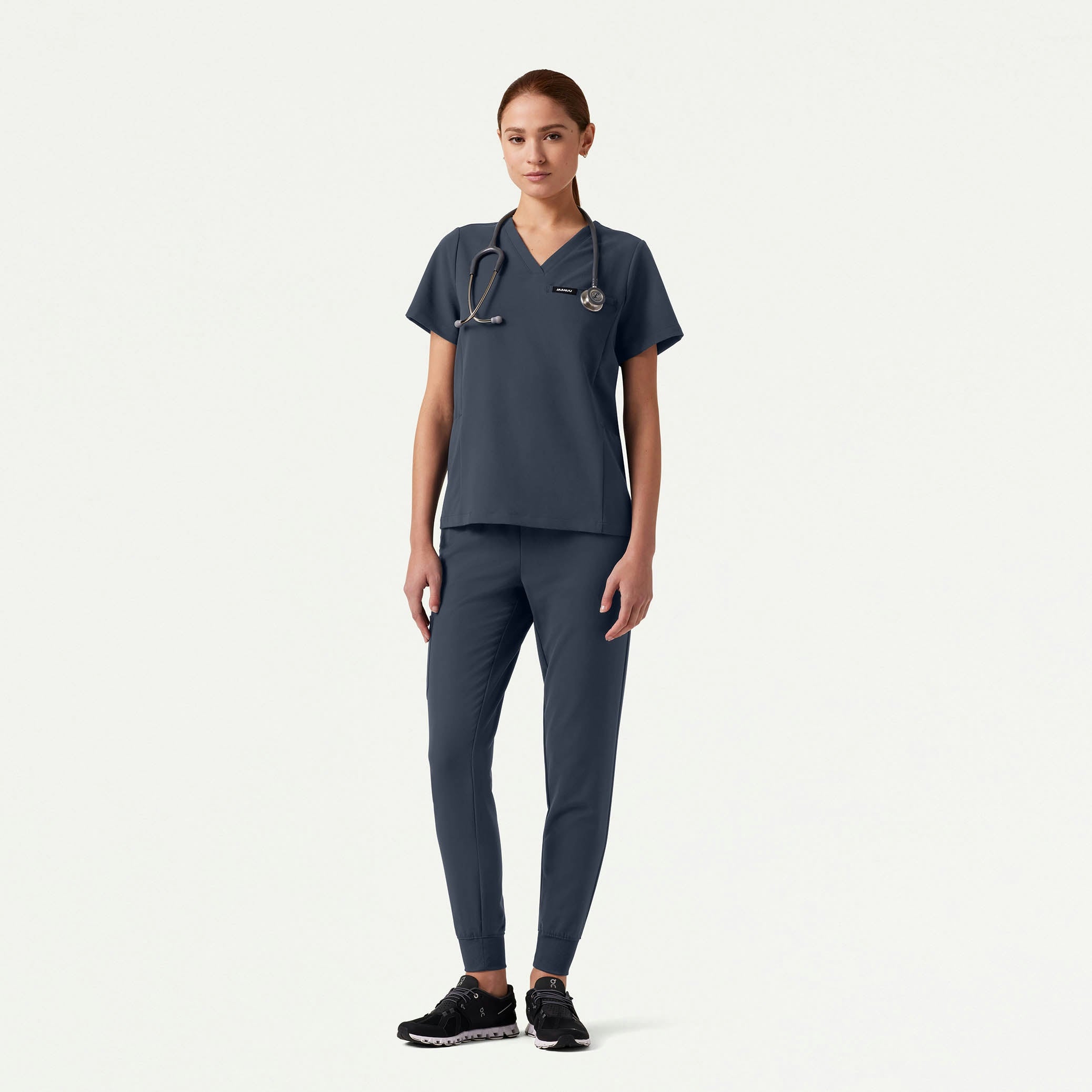 The Emile Essential Scrub Set - Carbon Gray