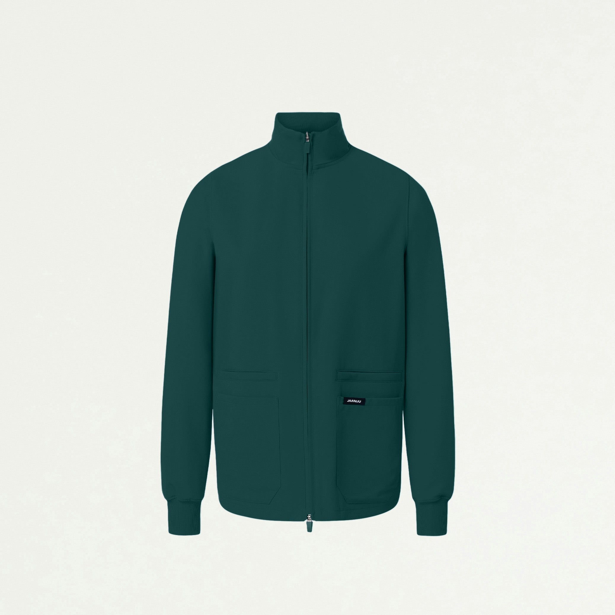 Ceri Essential 6-Pocket Scrub Jacket - Midnight Green - WOMEN'S JACKETS - Jaanuu