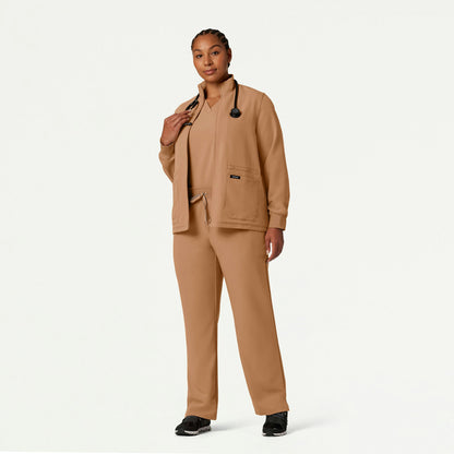 Ceri Essential 6-Pocket Scrub Jacket - Trench - WOMEN'S JACKETS - Jaanuu