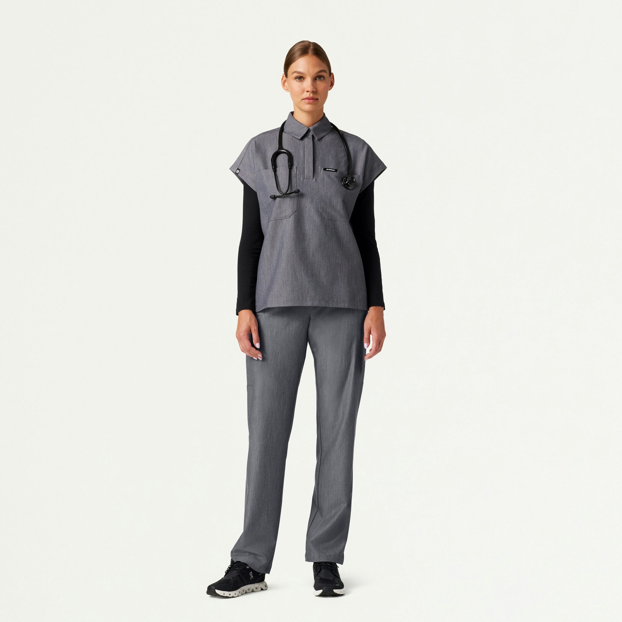 The Paley Underscrub Set - Heather Gray