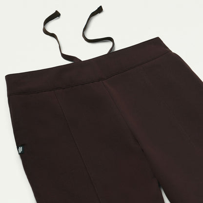 Lio Tapered 5-Pocket Scrub Pant - Espresso - WOMEN'S PANTS - Jaanuu