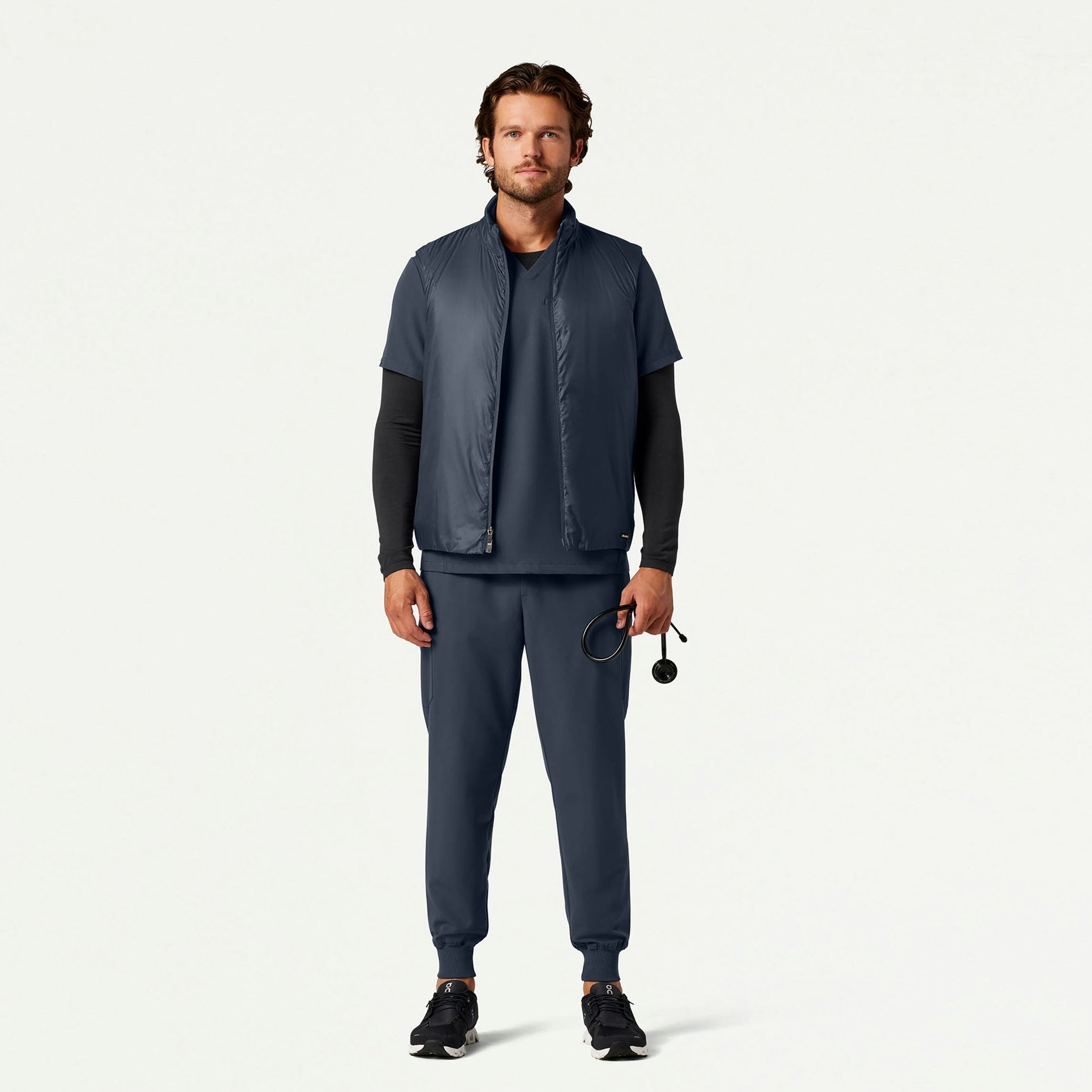 The Geiger Tri-Layer Scrub Set - Carbon Gray