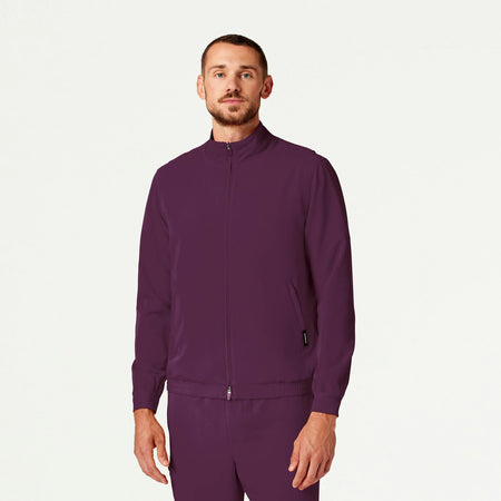Wolfe Everyday 6-Pocket Scrub Jacket - Dark Amethyst – JAANUU