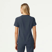 Andra Slim 1-Pocket Scrub Top - Carbon Gray