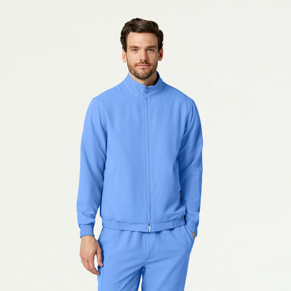 【ひー】Wool Shirts Jacket スカイブルー　36 90381bef463d4fc81b24e2a7830a65