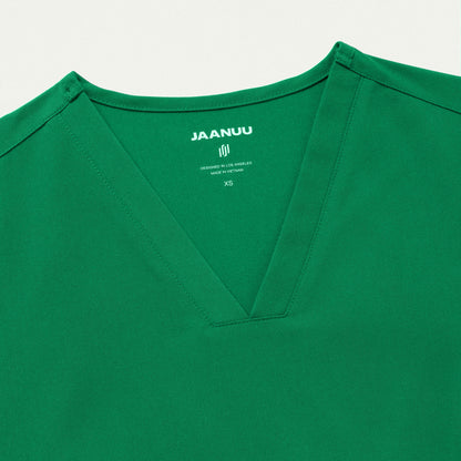 Carte Slim 2-Pocket Scrub Top - Emerald Green - WOMEN'S TOPS - Jaanuu