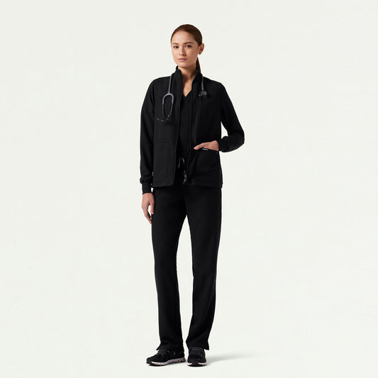 The Yuri Jacket Scrub Set - Black