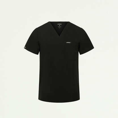 Pret 1-Pocket Classic Scrub Top - Black - WOMEN'S TOPS - Jaanuu