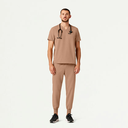 Platt 3-Pocket Scrub Top - Clay - MEN'S TOPS - Jaanuu