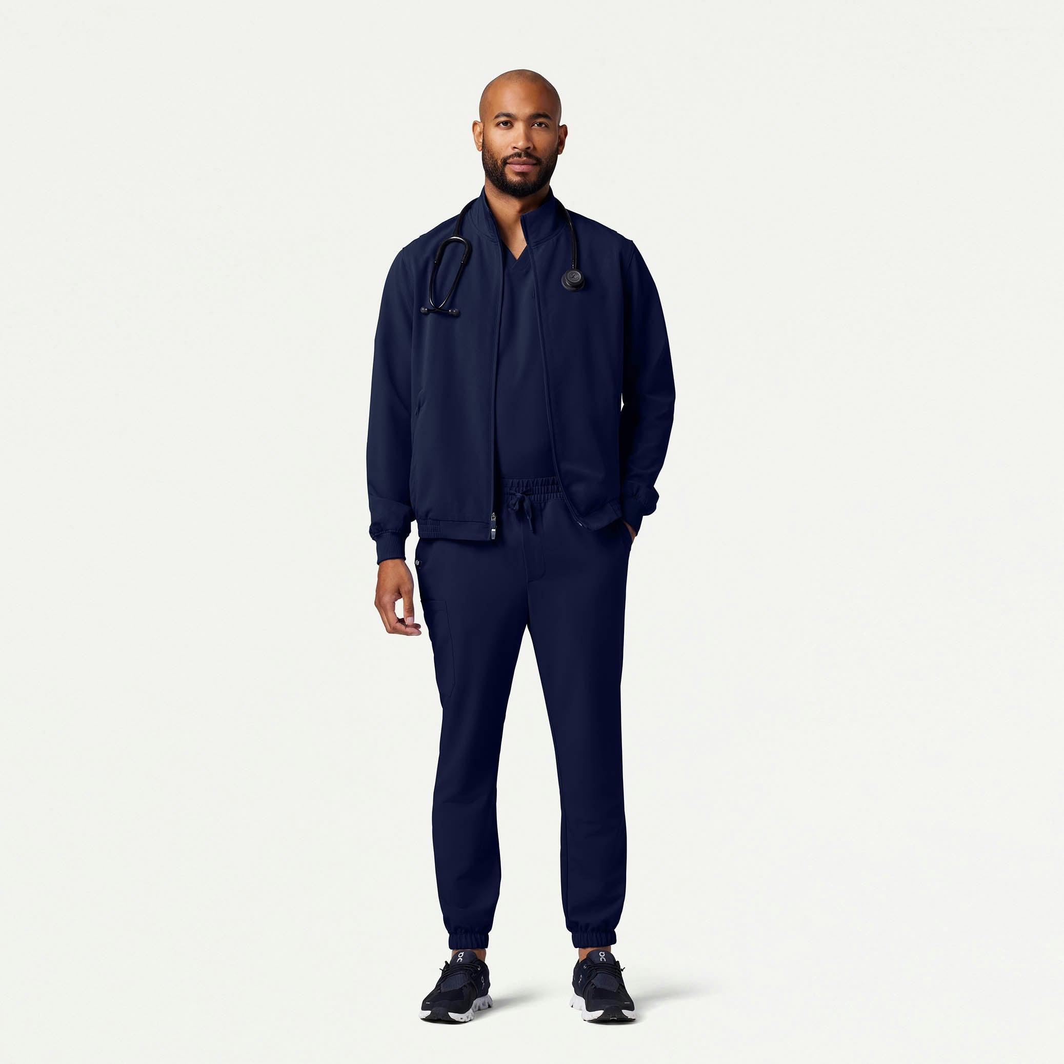 The Ballard Jacket Scrub Set - Midnight Navy