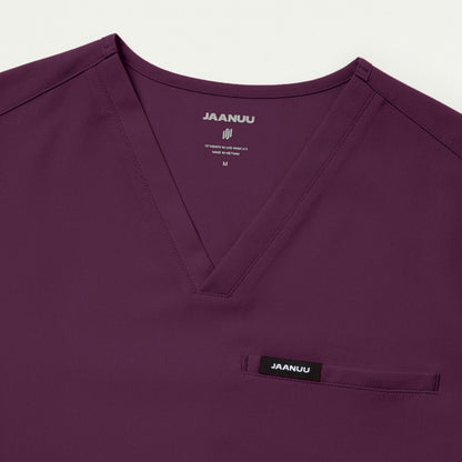 Platt 3-Pocket Scrub Top - Dark Amethyst - MEN'S TOPS - Jaanuu