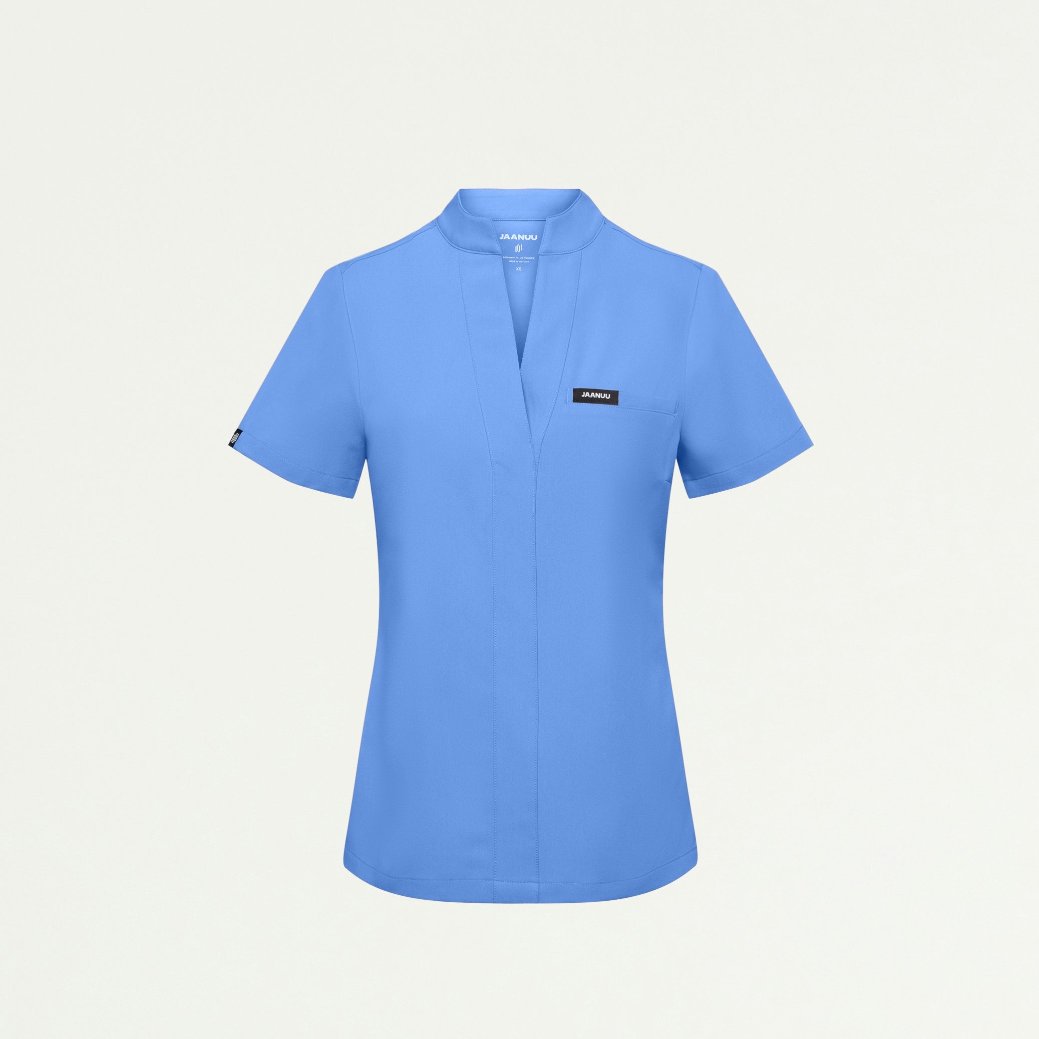 Serin Slim 1-Pocket Scrub Top - Ceil Blue - WOMEN'S TOPS - Jaanuu